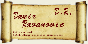 Damir Ravanović vizit kartica